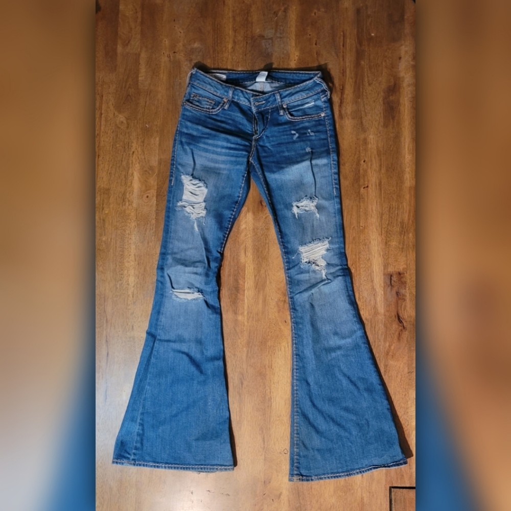 True Religion Blue Flare Jeans